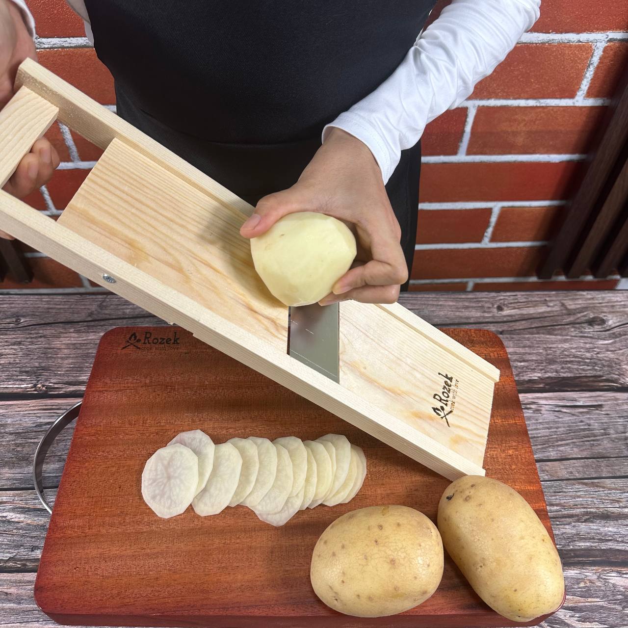 Sagat Rozek Sagat Serbaguna Slicer Ubi Pisau Keledek Buah Sayur